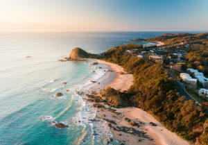 Port Macquarie aerial view of coastline